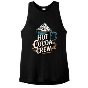 Hot Cocoa Crew Whipped Cream Winter Delight Cozy Winter Xmas Ladies PosiCharge Tri-Blend Wicking Tank