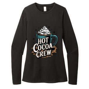 Hot Cocoa Crew Whipped Cream Winter Delight Cozy Winter Xmas Womens CVC Long Sleeve Shirt