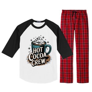 Hot Cocoa Crew Whipped Cream Winter Delight Cozy Winter Xmas Raglan Sleeve Pajama Set