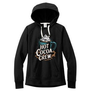 Hot Cocoa Crew Whipped Cream Winter Delight Cozy Winter Xmas Women's Fleece Hoodie