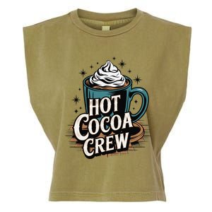 Hot Cocoa Crew Whipped Cream Winter Delight Cozy Winter Xmas Garment-Dyed Women's Muscle Tee