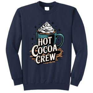 Hot Cocoa Crew Whipped Cream Winter Delight Cozy Winter Xmas Sweatshirt