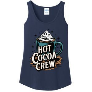 Hot Cocoa Crew Whipped Cream Winter Delight Cozy Winter Xmas Ladies Essential Tank