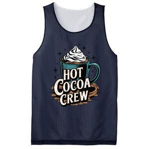 Hot Cocoa Crew Whipped Cream Winter Delight Cozy Winter Xmas Mesh Reversible Basketball Jersey Tank