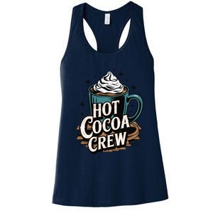 Hot Cocoa Crew Whipped Cream Winter Delight Cozy Winter Xmas Women's Racerback Tank