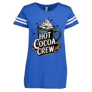 Hot Cocoa Crew Whipped Cream Winter Delight Cozy Winter Xmas Enza Ladies Jersey Football T-Shirt