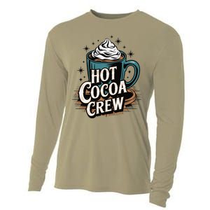 Hot Cocoa Crew Whipped Cream Winter Delight Cozy Winter Xmas Cooling Performance Long Sleeve Crew