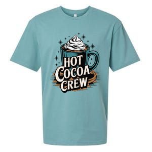 Hot Cocoa Crew Whipped Cream Winter Delight Cozy Winter Xmas Sueded Cloud Jersey T-Shirt