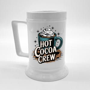 Hot Cocoa Crew Whipped Cream Winter Delight Cozy Winter Xmas Beer Stein