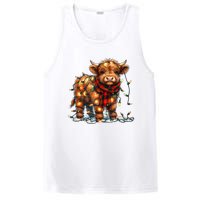 Highland Cow Christmas Xmas Santa Baby Wooly Farm Animal PosiCharge Competitor Tank