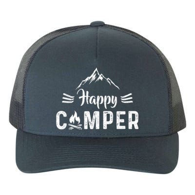 Happy Camper Cool Gift For Camping Lovers Cool Gift Yupoong Adult 5-Panel Trucker Hat