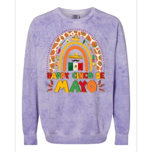 Happy Cinco De Mayo Colorblast Crewneck Sweatshirt