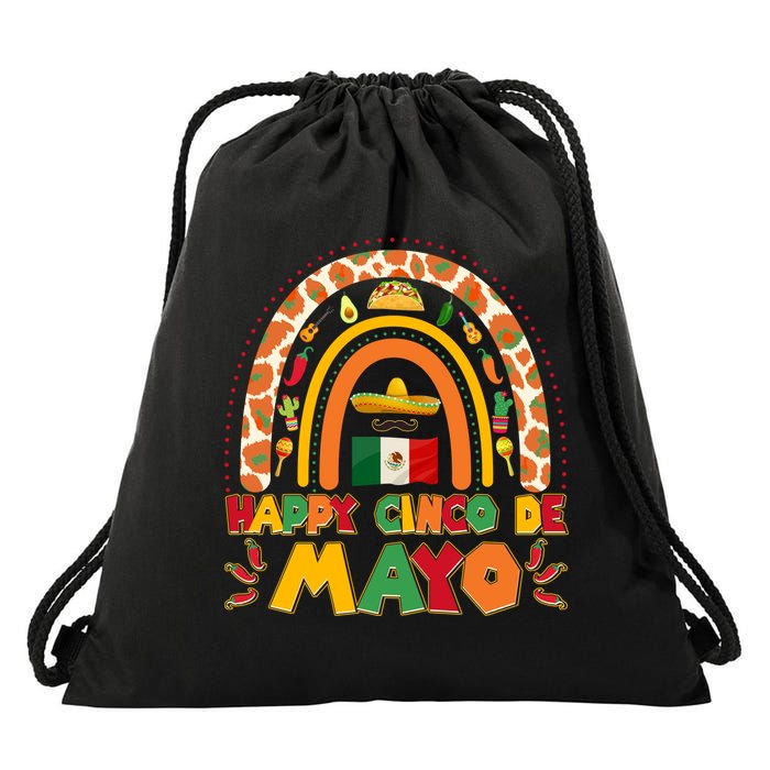 Happy Cinco De Mayo Drawstring Bag
