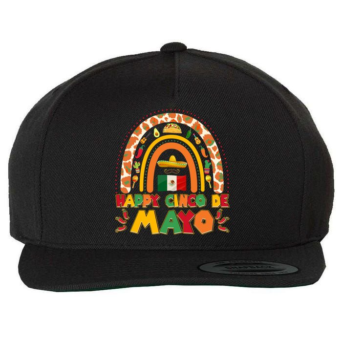 Happy Cinco De Mayo Wool Snapback Cap