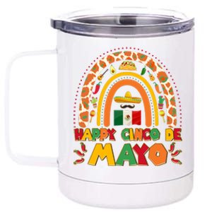 Happy Cinco De Mayo 12 oz Stainless Steel Tumbler Cup