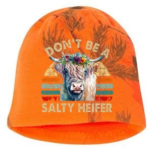 Highland Cow Dont Be Salty Heifer Kati - Camo Knit Beanie