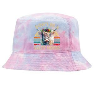 Highland Cow Dont Be Salty Heifer Tie-Dyed Bucket Hat