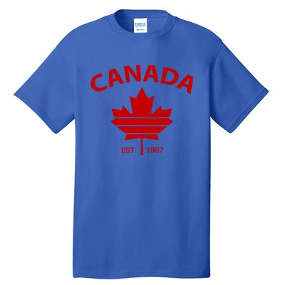 Happy Canada Day Funny Maple Leaf Canadian Flag Gift Tall T-Shirt