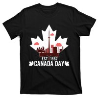 Happy Canada Day Vintage Canadian Flag Maple Patriotic T-Shirt