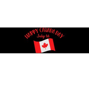 Happy Canada Day Funny Canadian Flag Maple Patriotic Bumper Sticker