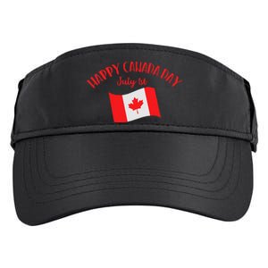 Happy Canada Day Funny Canadian Flag Maple Patriotic Adult Drive Performance Visor