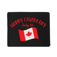 Happy Canada Day Funny Canadian Flag Maple Patriotic Mousepad