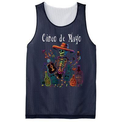 Happy Cinco De Mayo Mesh Reversible Basketball Jersey Tank