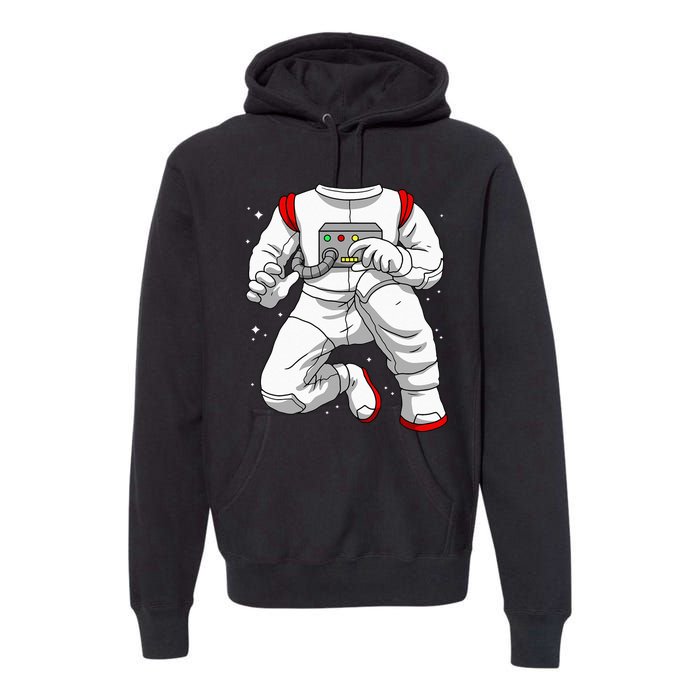 Halloween Costume DIY Lazy Astronaut Space Cadet Halloween Premium Hoodie