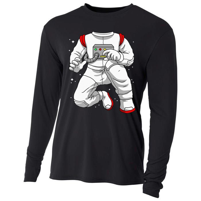 Halloween Costume DIY Lazy Astronaut Space Cadet Halloween Cooling Performance Long Sleeve Crew