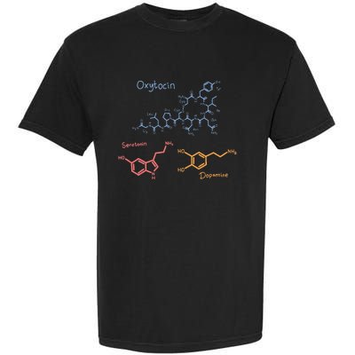 Happiness Chemicals Dopamine Oxytocin Serotonin Garment-Dyed Heavyweight T-Shirt