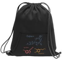 Happiness Chemicals Dopamine Oxytocin Serotonin Sweatshirt Cinch Pack Bag