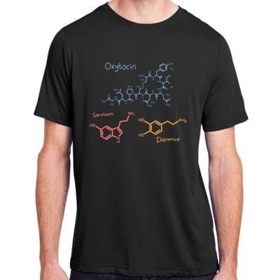 Happiness Chemicals Dopamine Oxytocin Serotonin Adult ChromaSoft Performance T-Shirt