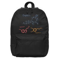 Happiness Chemicals Dopamine Oxytocin Serotonin 16 in Basic Backpack