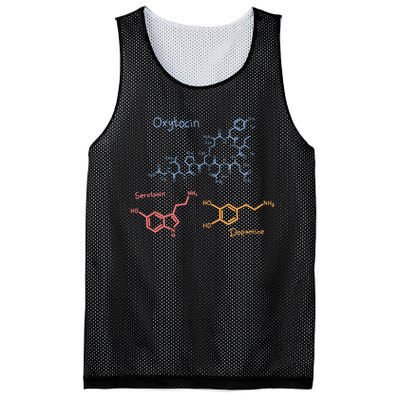 Happiness Chemicals Dopamine Oxytocin Serotonin Mesh Reversible Basketball Jersey Tank