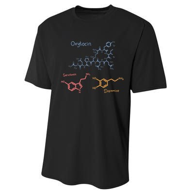 Happiness Chemicals Dopamine Oxytocin Serotonin Performance Sprint T-Shirt