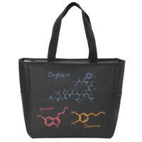 Happiness Chemicals Dopamine Oxytocin Serotonin Zip Tote Bag