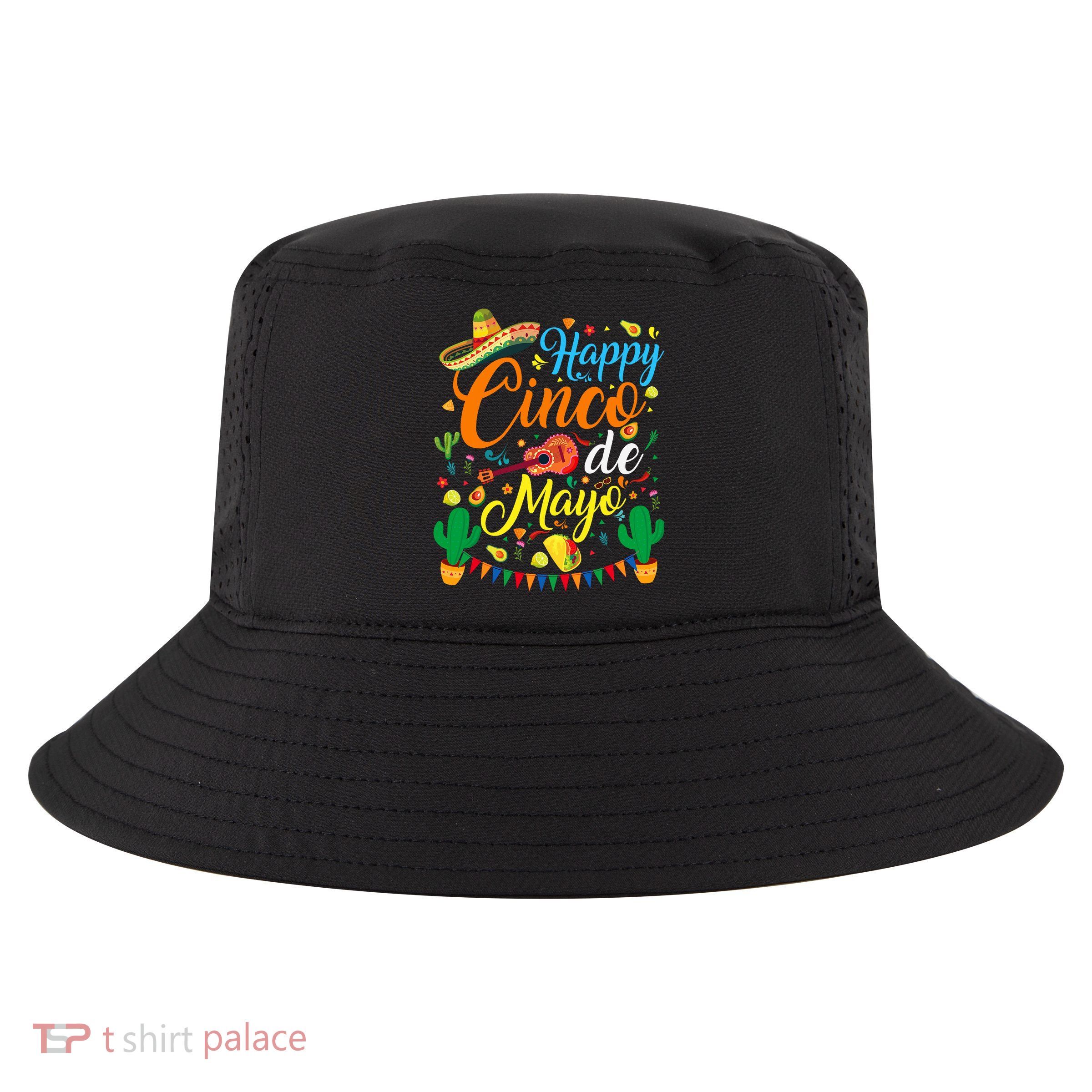 Happy Cinco De Mayo Fiesta Mexican Party 5 De Mayo  Cool Comfort Performance Bucket Hat