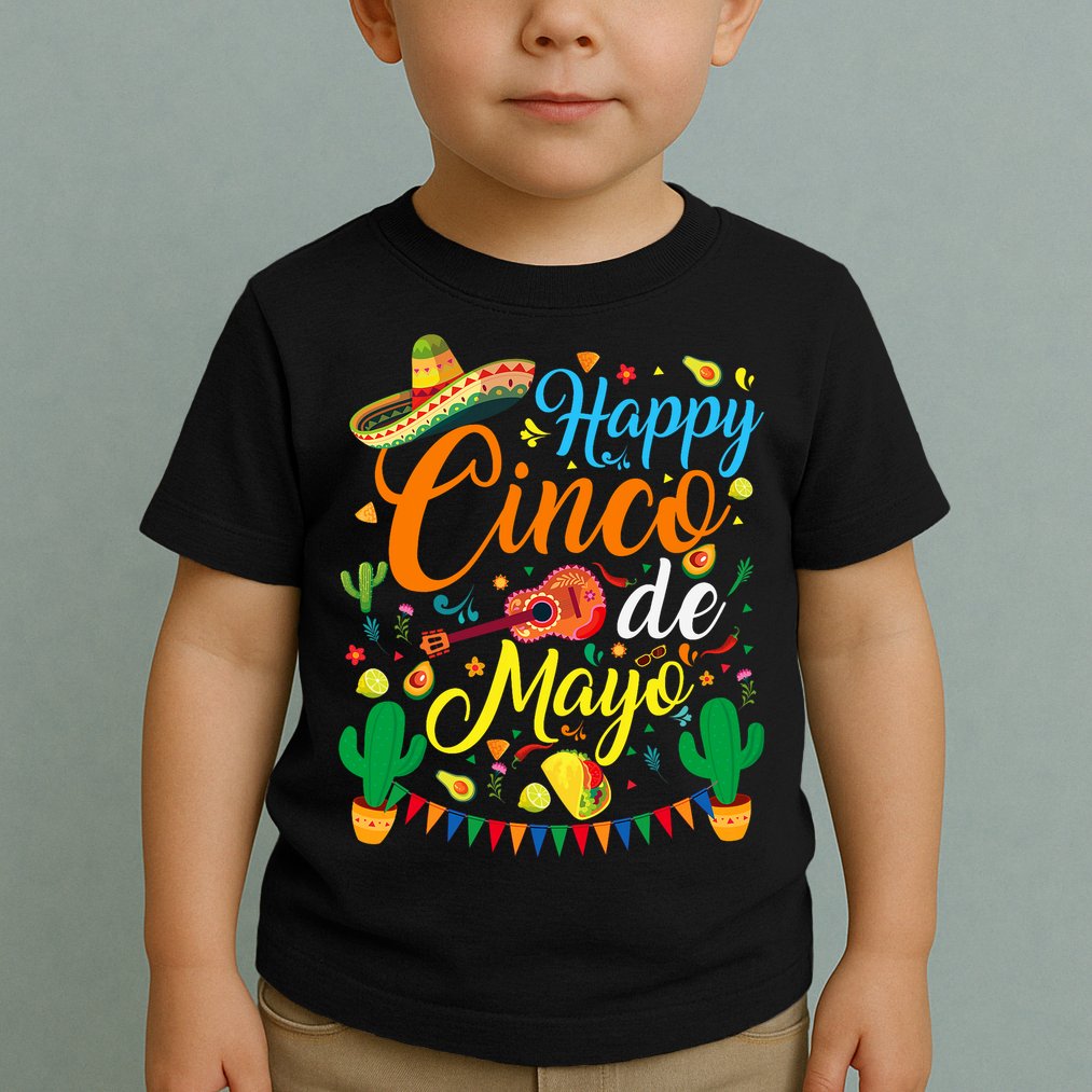 Happy Cinco De Mayo Fiesta Mexican Party 5 De Mayo  Toddler T-Shirt