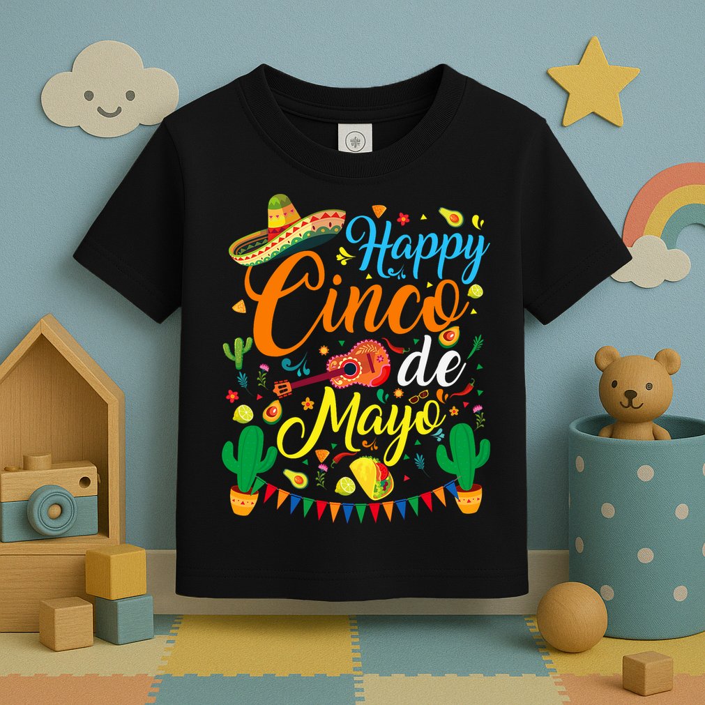 Happy Cinco De Mayo Fiesta Mexican Party 5 De Mayo  Toddler T-Shirt