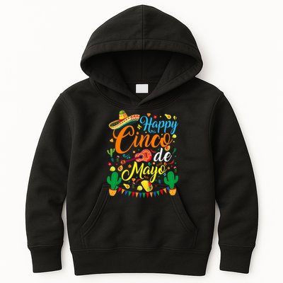 Happy Cinco De Mayo Fiesta Mexican Party 5 De Mayo  Kids Hoodie