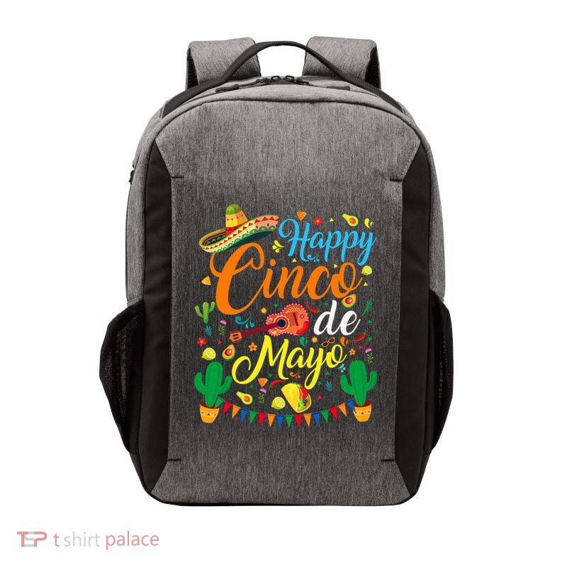 Happy Cinco De Mayo Fiesta Mexican Party 5 De Mayo  Vector Backpack
