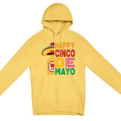 Happy Cinco De Mayo Celebration Graphic Premium Pullover Hoodie