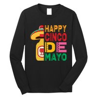 Happy Cinco De Mayo Celebration Graphic Long Sleeve Shirt