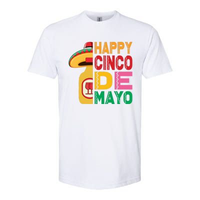 Happy Cinco De Mayo Celebration Graphic Softstyle® CVC T-Shirt