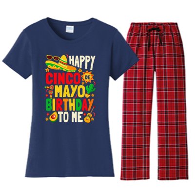 Happy Cinco De Mayo Birthday To Me Women's Flannel Pajama Set