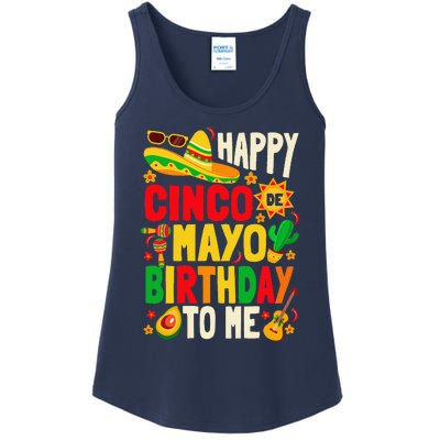 Happy Cinco De Mayo Birthday To Me Ladies Essential Tank