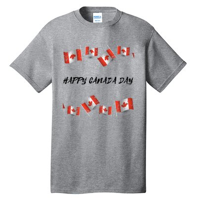 Happy Canada Day Country Freedom Canada Flag Funny Canadian Gift Tall T-Shirt