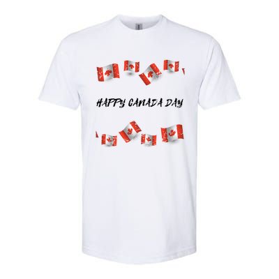 Happy Canada Day Country Freedom Canada Flag Funny Canadian Gift Softstyle® CVC T-Shirt