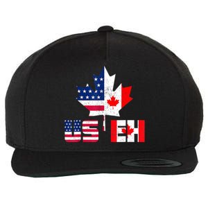 Happy Canada Day Shirt USA Pride US Flag Day USEH Canadian Wool Snapback Cap