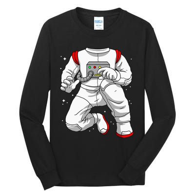 Halloween Costume DIY Lazy Astronaut Space Cadet Halloween Tall Long Sleeve T-Shirt